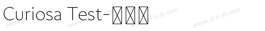 Curiosa Test字体转换